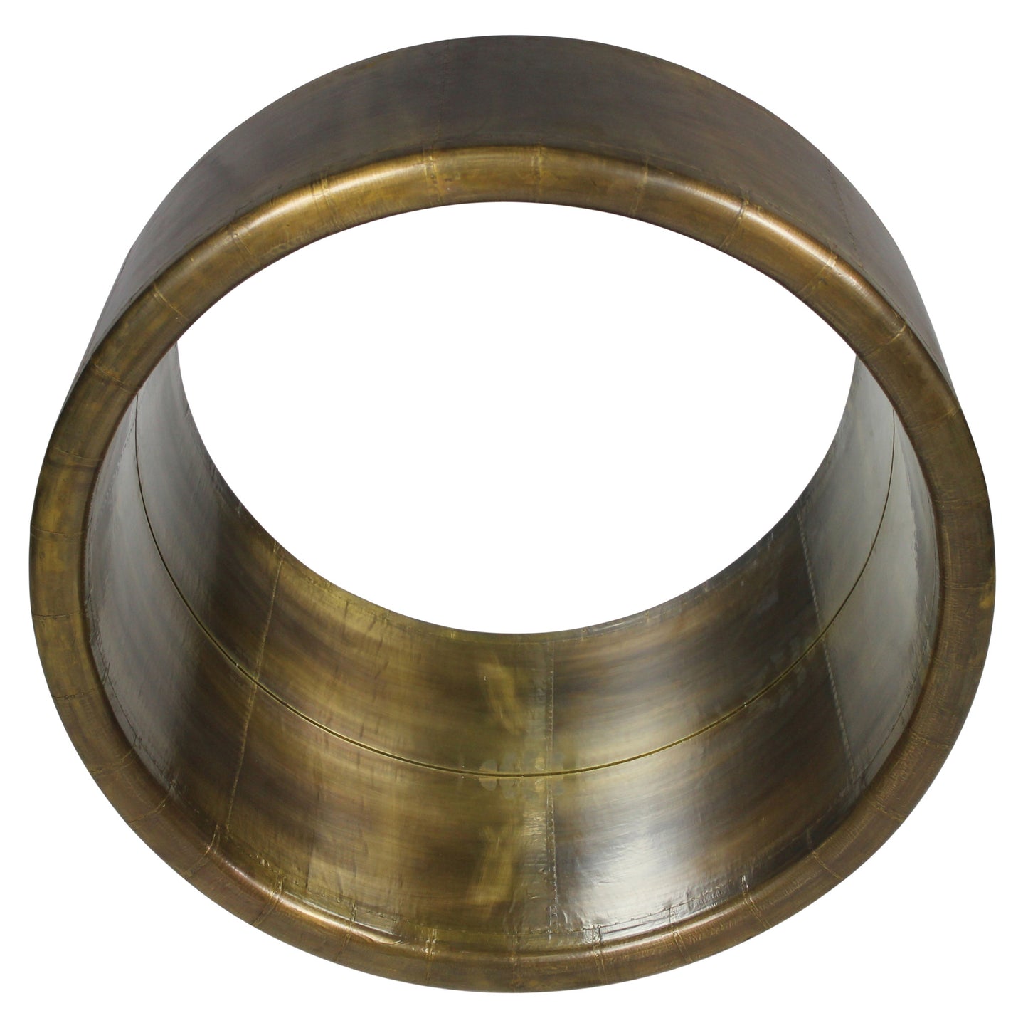 Brass Round Metal Accent Mirror