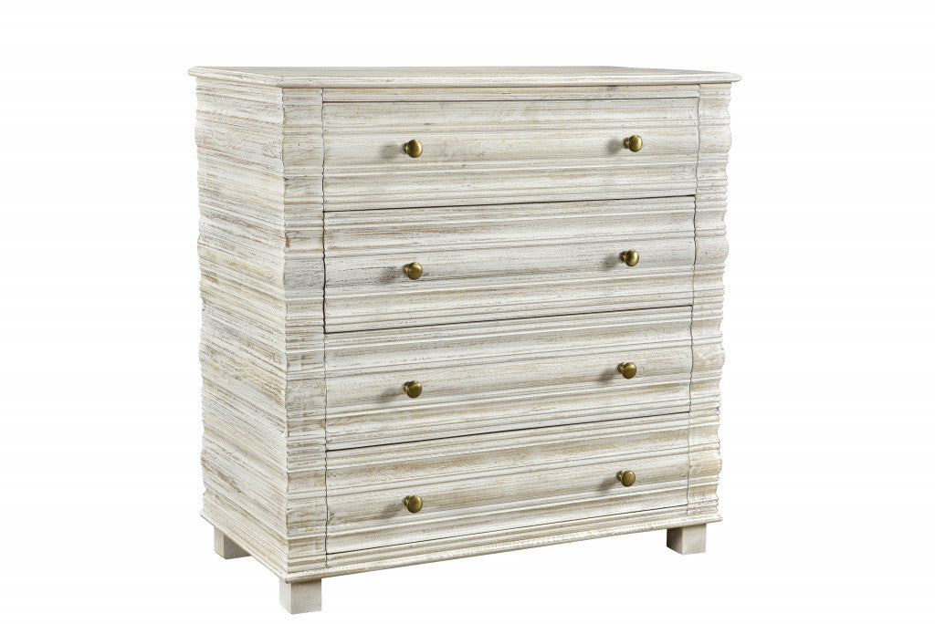 Grey Ash Wood 6-Drawer Double Dresser