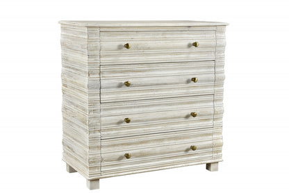 Grey Ash Wood 6-Drawer Double Dresser