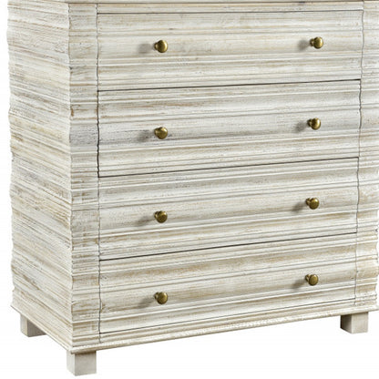 Grey Ash Wood 6-Drawer Double Dresser