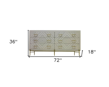 Walnut Wood 5-Drawer Chest