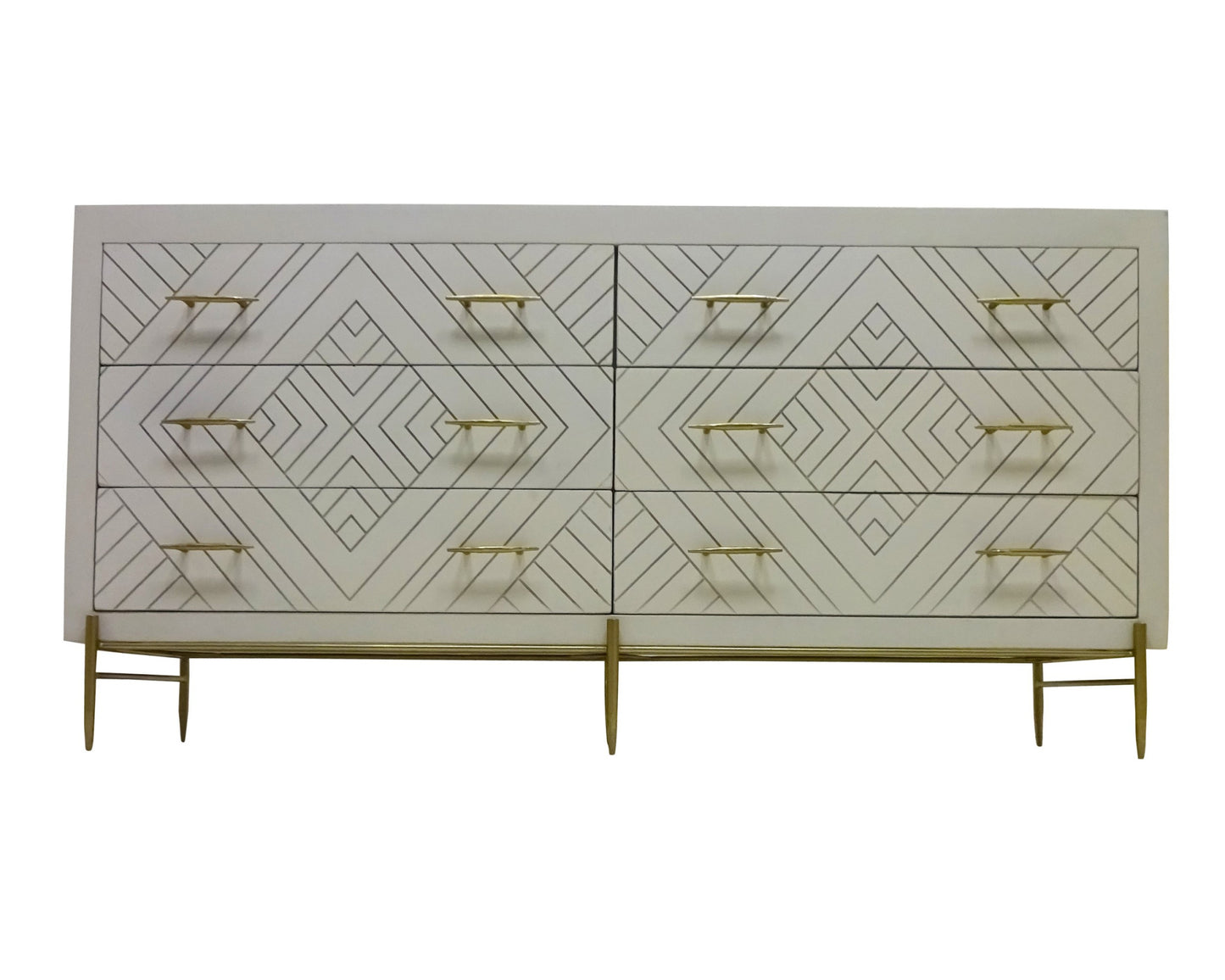 Walnut Wood 5-Drawer Chest