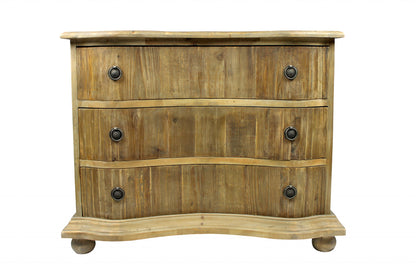 Blue Wood 4-Drawer Chest