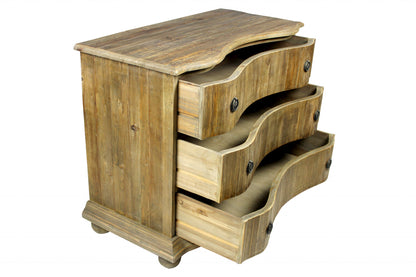 Blue Wood 4-Drawer Chest