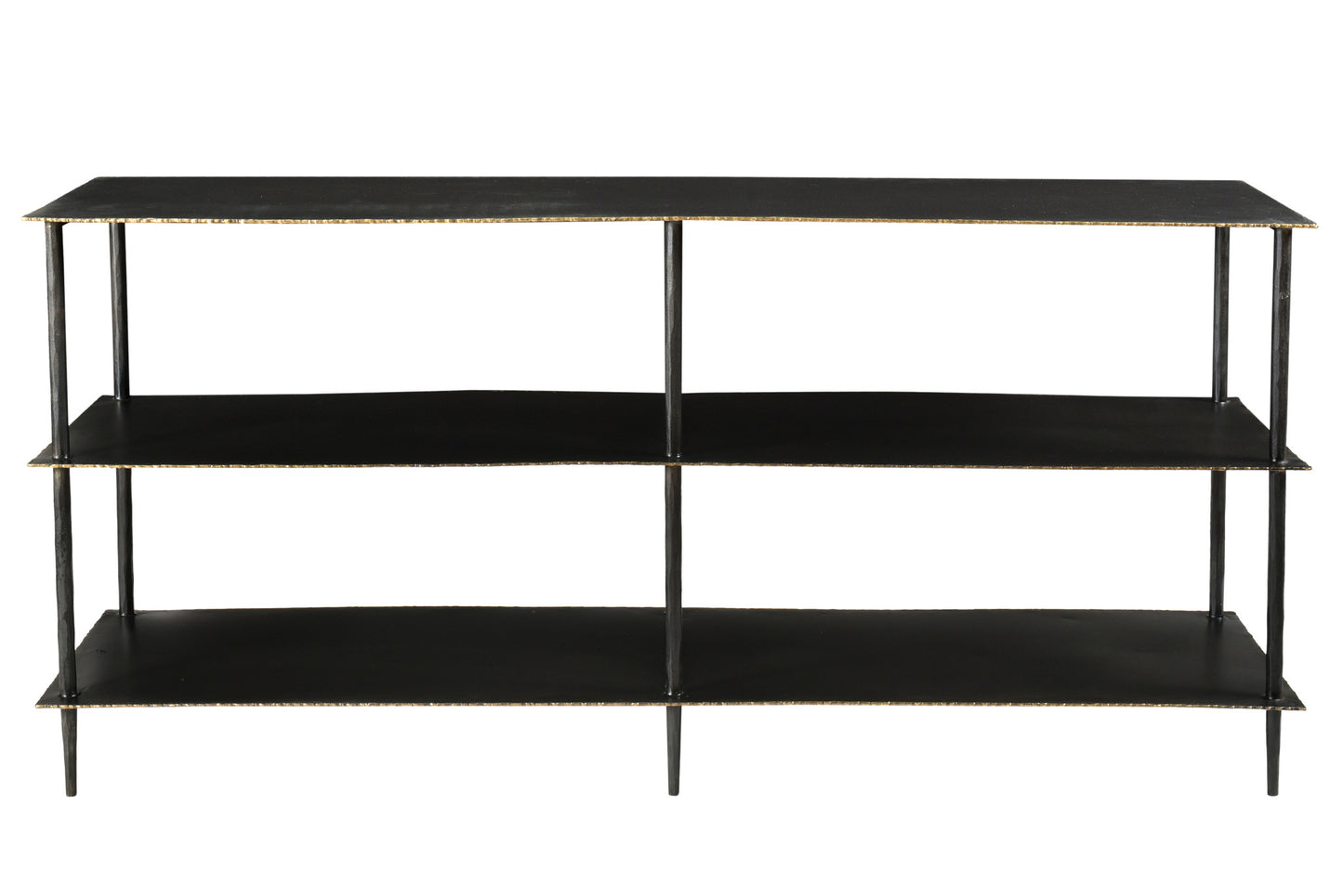 Black Iron Six Leg Console Table