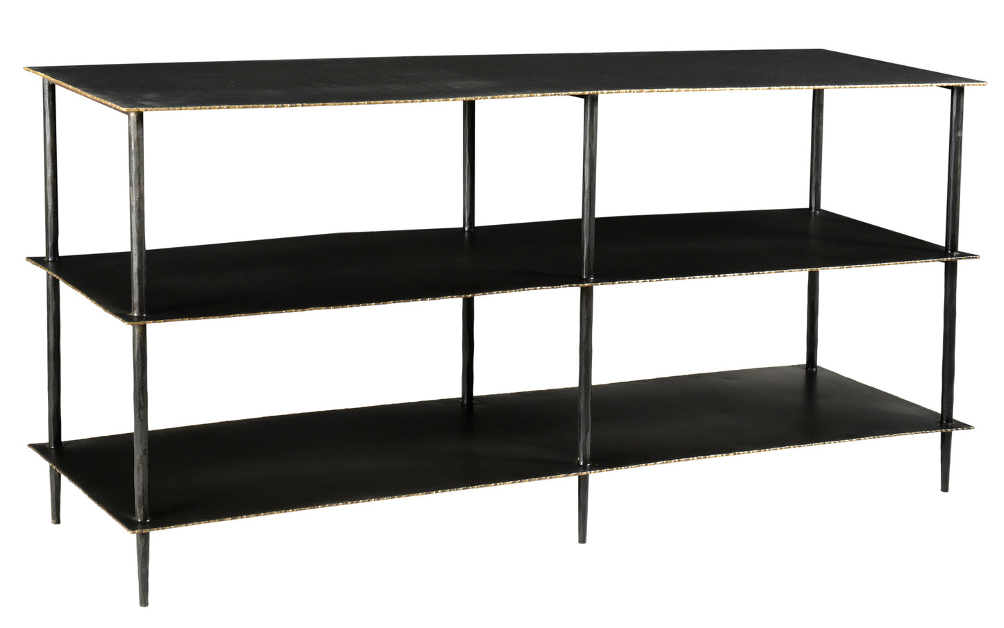 Black Iron Six Leg Console Table