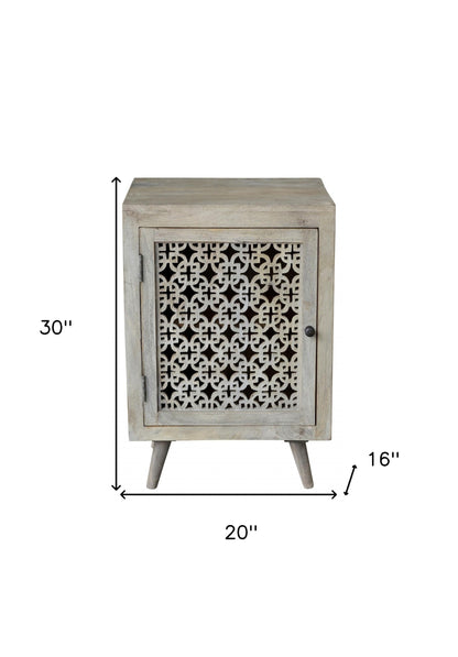 Gray Wash Nightstand