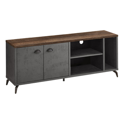 Brown & Grey Distressed Reclaimed Wood Media Console