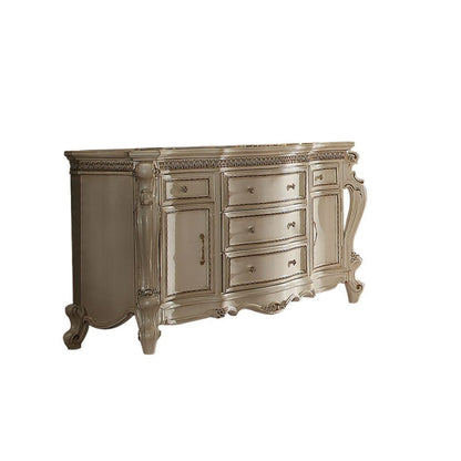 Rectangle Mirrored 3-Drawer Console Storage Chest