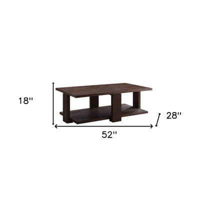 Walnut Manufactured Wood Coffee Table