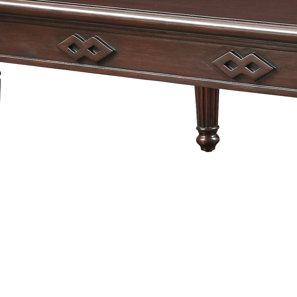 Espresso Solid Wood Coffee Table