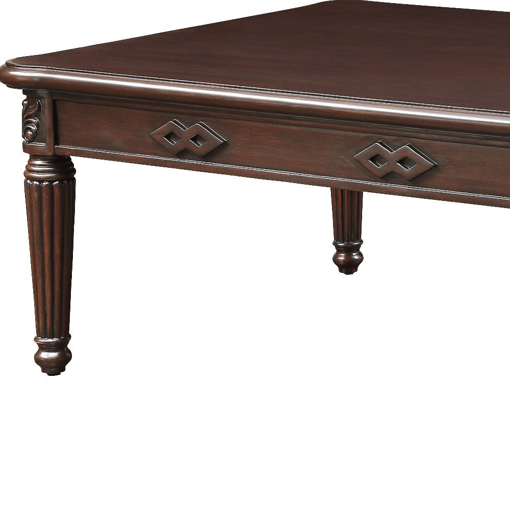 Espresso Solid Wood Coffee Table