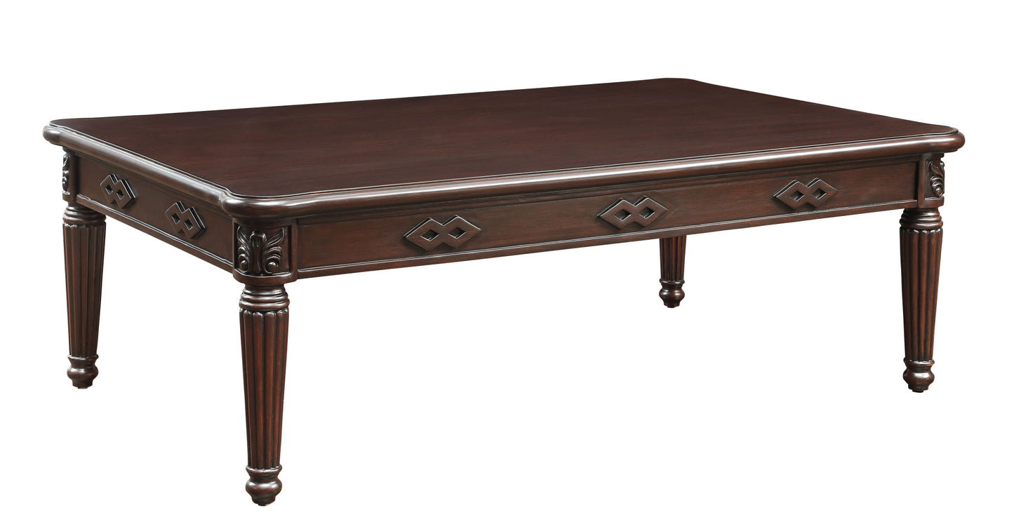 Espresso Solid Wood Coffee Table