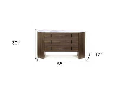Bone White Solid Wood 6-Drawer Combo Dresser