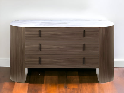 Bone White Solid Wood 6-Drawer Combo Dresser