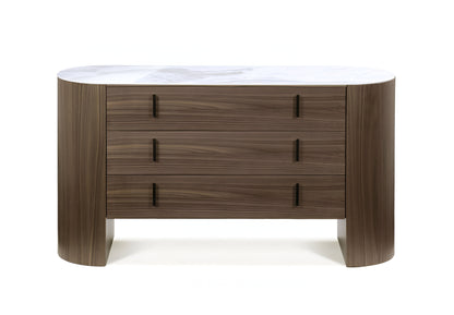 Bone White Solid Wood 6-Drawer Combo Dresser