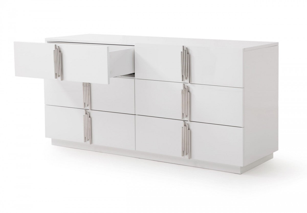 Natural Unfinished Wood Ten Drawer Dresser