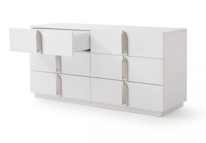 Natural Unfinished Wood Ten Drawer Dresser