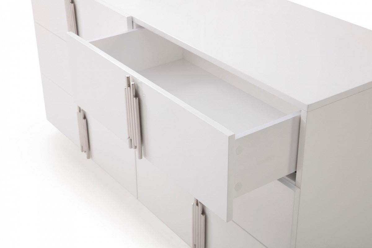 Natural Unfinished Wood Ten Drawer Dresser