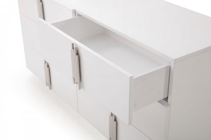 Natural Unfinished Wood Ten Drawer Dresser