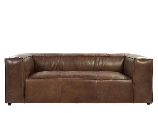 Brown Top Grain Leather Sofa