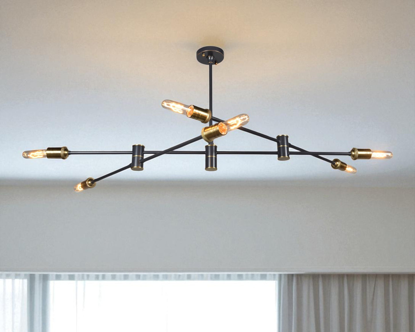 Bronze Sputnik 6 Light Chandelier