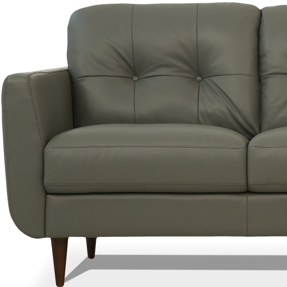 Green Leather Sofa