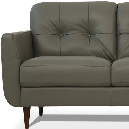 Green Leather Sofa