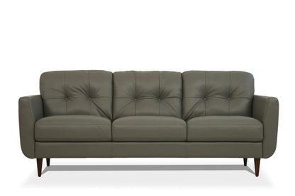 Green Leather Sofa