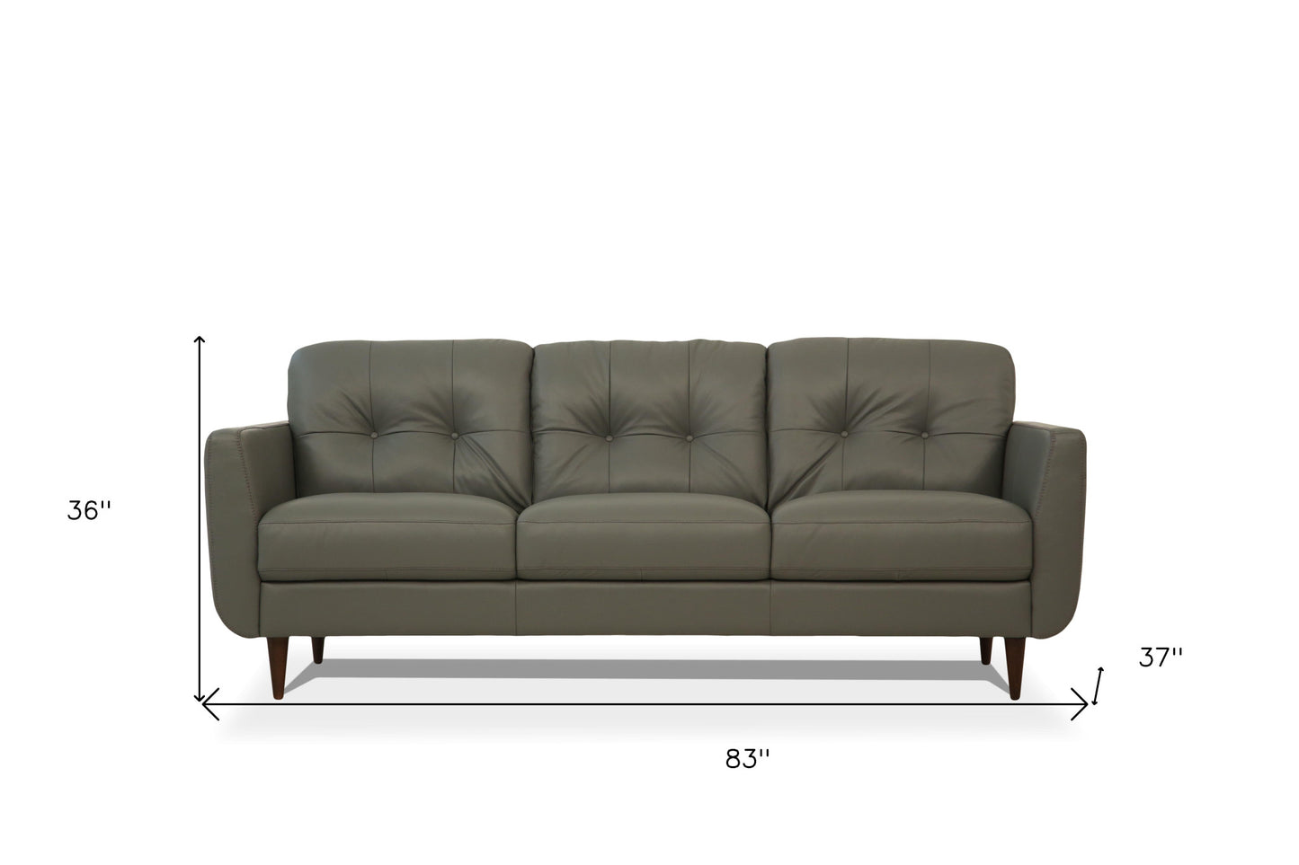 Green Leather Sofa