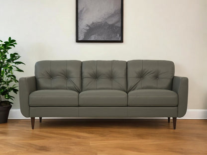 Green Leather Sofa