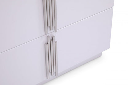 Beige Solid Wood Double Dresser