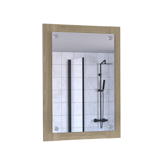 Wood Framed Bathroom Vanity Mirror