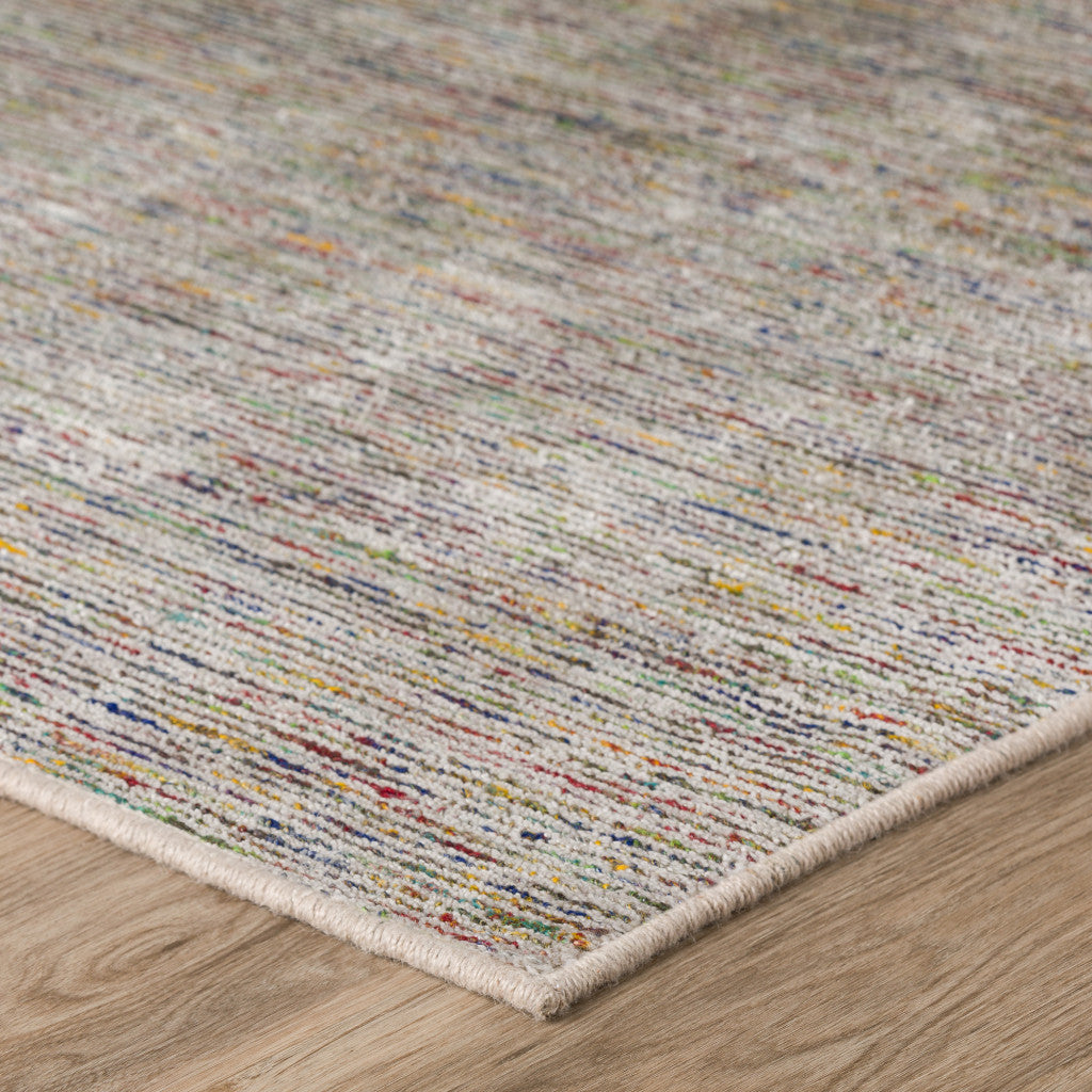 8 x 10 Grey Blue & Yellow Wool Hand Loomed Handmade Rug