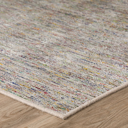 8 x 10 Grey Blue & Yellow Wool Hand Loomed Handmade Rug