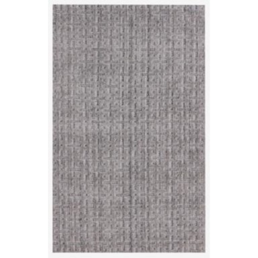 8 x 10 Tan & Charcoal Hand Loomed Rug