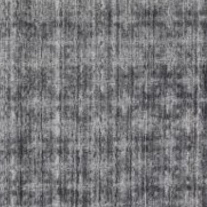 8 x 10 Dark Grey & Silver Medallion Hand Loomed Rug