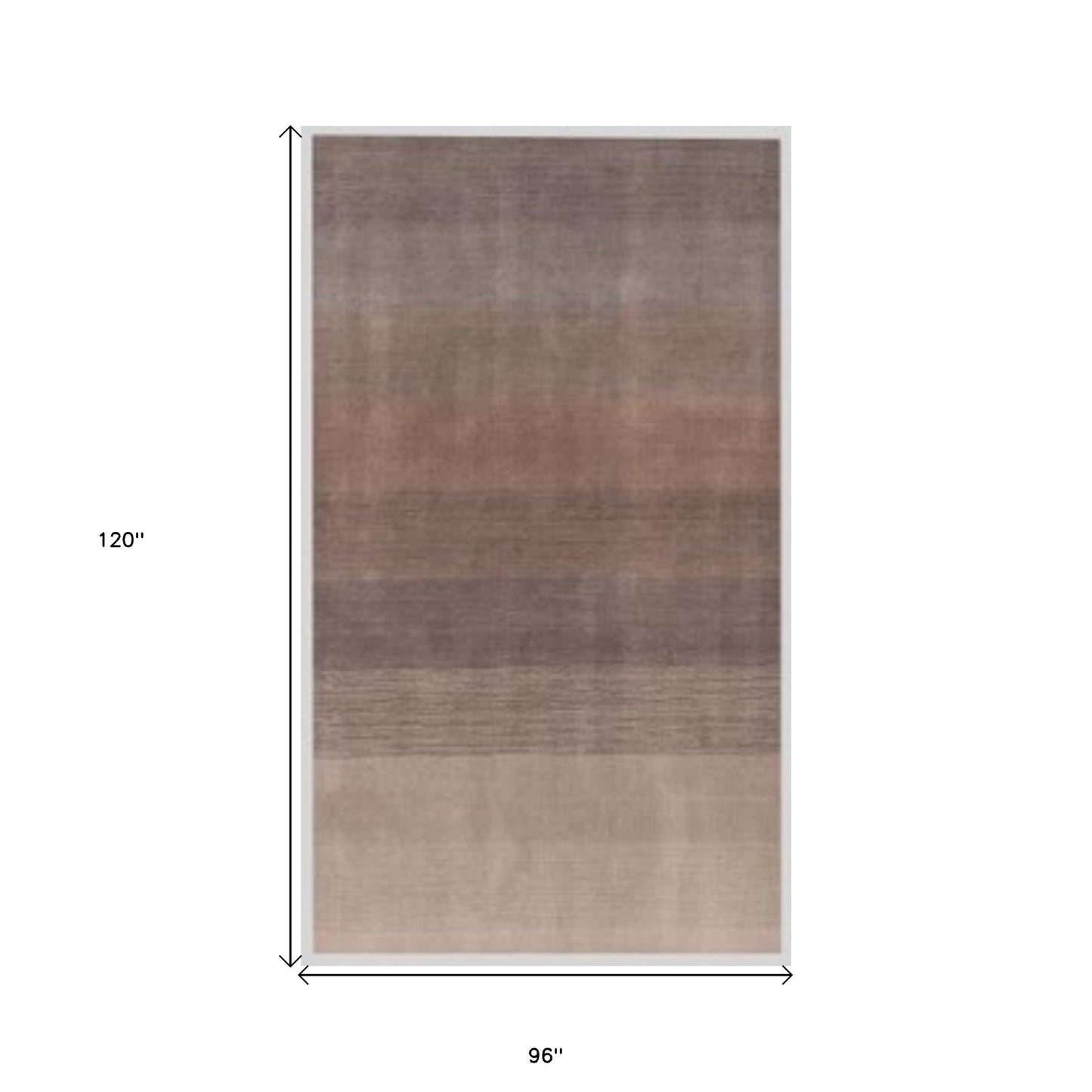 8 x 10 Violet & Brown Hand Loomed Rug