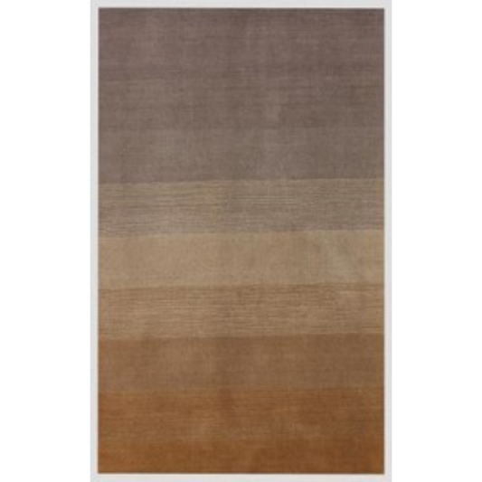 8 x 10 Gold & Rust Hand Loomed Rug