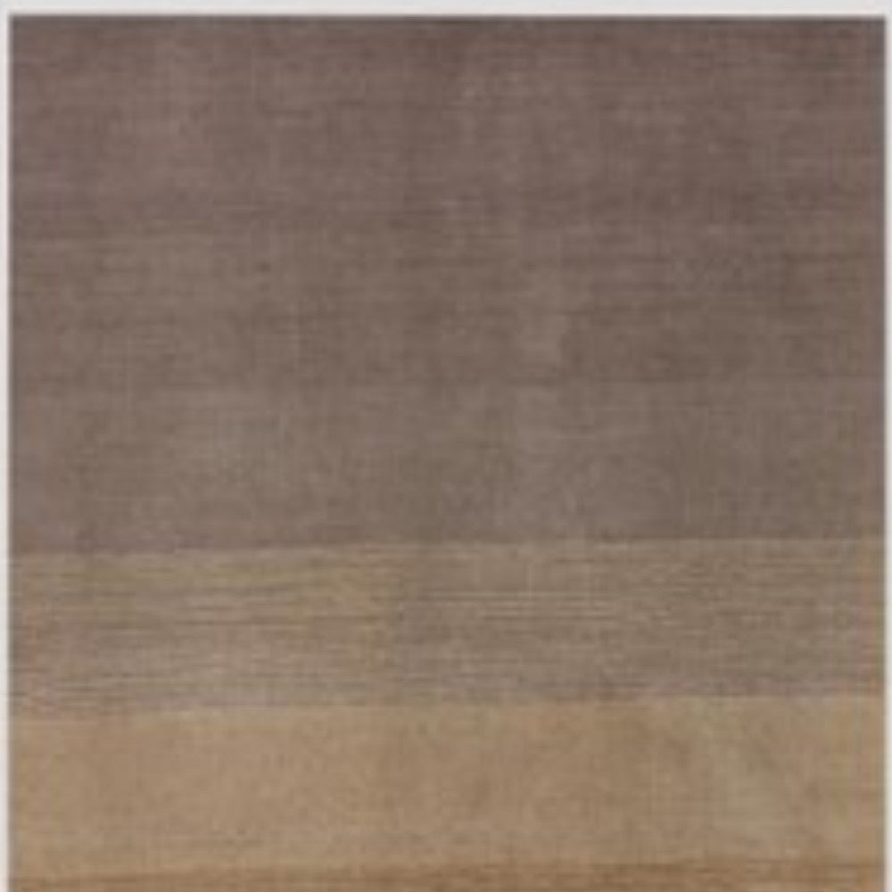 8 x 10 Gold & Rust Hand Loomed Rug