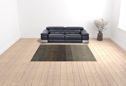 8 x 10 Expresso & Brown Hand Loomed Rug