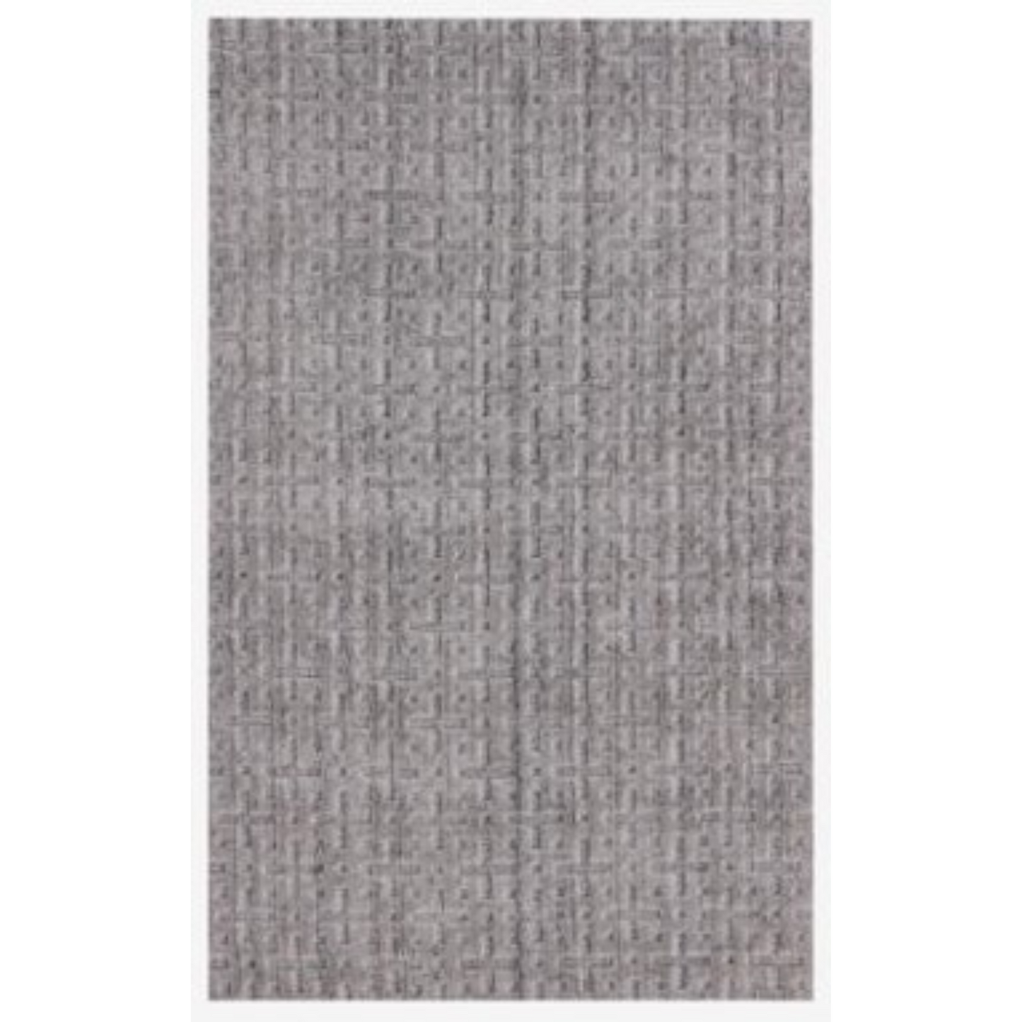 9 x 12 Tan & Charcoal Medallion Hand Loomed Rug