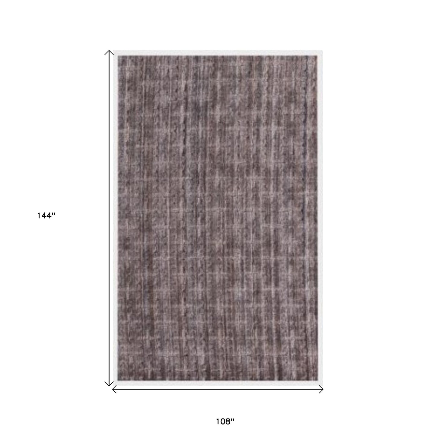 9 x 12 Rust & Tan Medallion Hand Loomed Rug