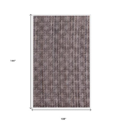 9 x 12 Rust & Tan Medallion Hand Loomed Rug
