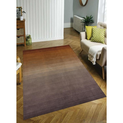 9 x 12 Gold & Rust Hand Loomed Rug