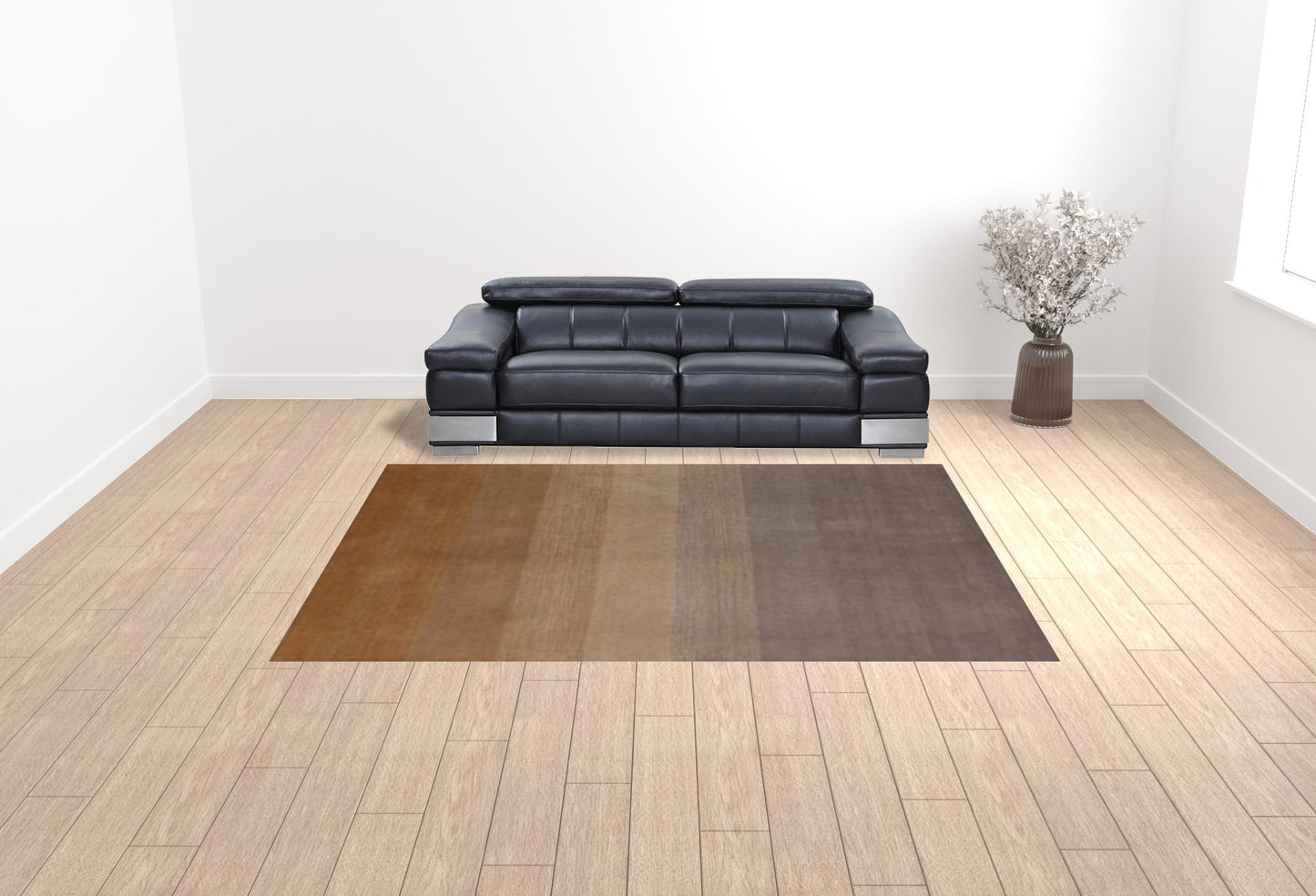 9 x 12 Gold & Rust Hand Loomed Rug