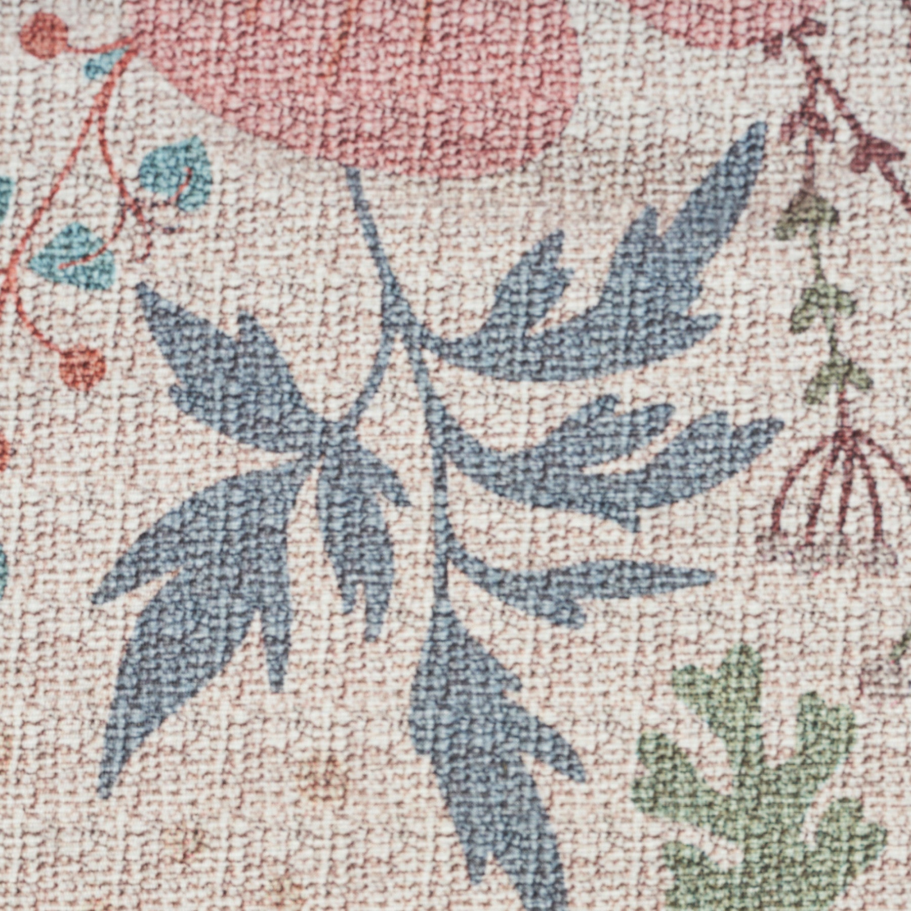 Nourison Cream & Multicolor Machine Washable Rug - Swatch