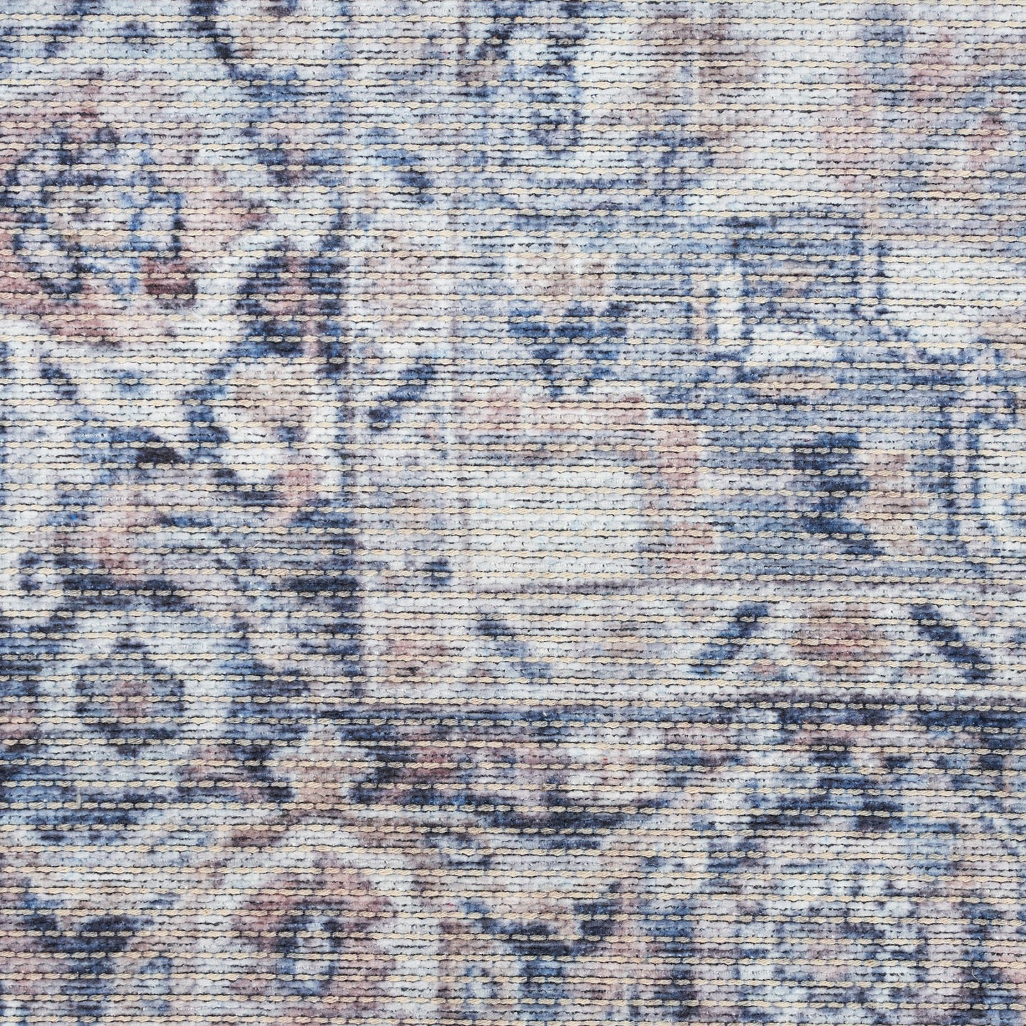 Nourison New Concept Ivory & Navy Machine Washable Rug - Swatch
