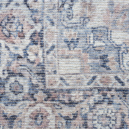 Nourison New Concept Ivory & Navy Machine Washable Rug - Swatch