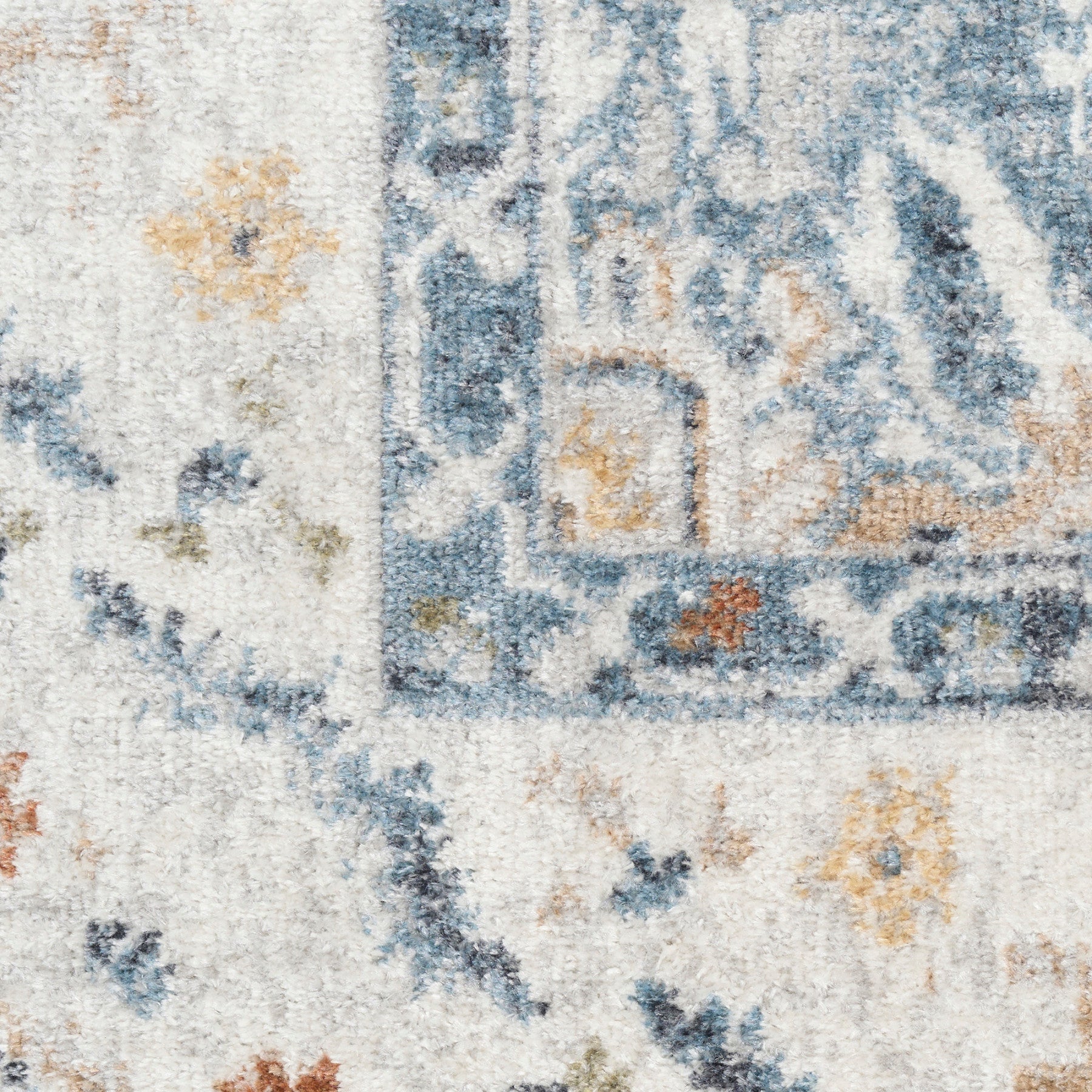 Nourison Astra Blue Pet Friendly Machine Washable Rug - Swatch